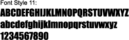 Font 11