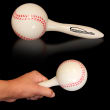 Custom Printed 7" Baseball Maracas