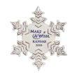 Personalized Silver Plated Snowflake Ornaments