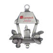 Pewter Finish Personalized Lantern Christmas Ornaments